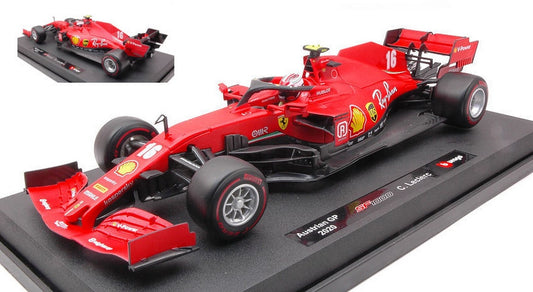 SCALE MODEL COMPATIBLE WITH FERRARI F1 CHARLES LECLERC 2020 N.16 1:18 BURAGO BU16808L