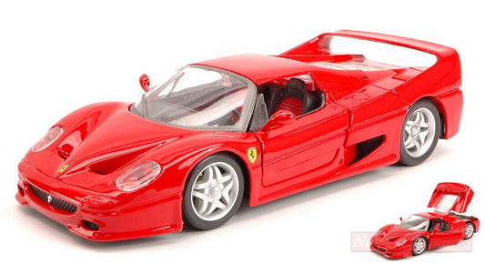 MODELLINO IN SCALA COMPATIBILE CON FERRARI F50 1995 RED 1:24 BURAGO BU26010R