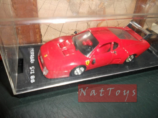 SCALE MODEL COMPATIBLE WITH Ferrari Racing 512 BB Red 1:43 BRUMM DIE CAST