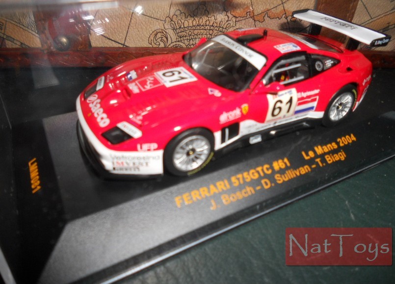 SCALE model COMPATIBLE WITH Ferrari Racing 575GTC Le Mans 2004 n.61 1:43 Ixo LMM081