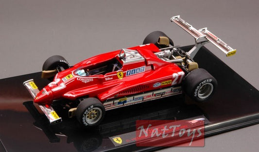 SCALE MODEL COMPATIBLE WITH Ferrari VILLENEUVE 1982 USA GP 1:43 Elite Hot Wheels HWT6268