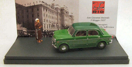 SCALE MODEL COMPATIBLE WITH FIAT 110 TV-5 PADRE PIO 1956 W/FIGURES 1:43 RIO RI4367P