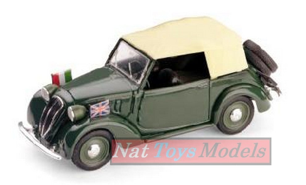 MODELLINO IN SCALA COMPATIBILE CON FIAT 1100 (508 C) CORPO DIPLOMATICO 1937 1:43 BRUMM BM0086