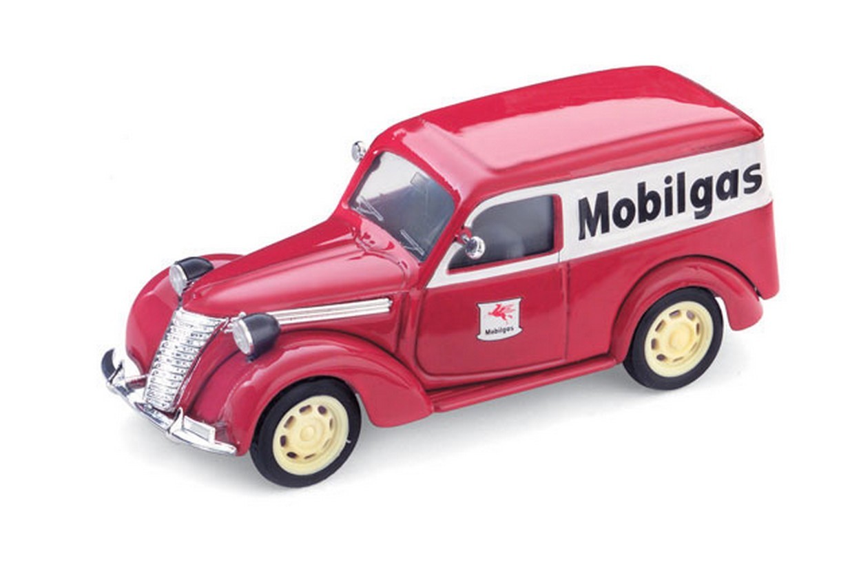 MODELE REDUIT COMPATIBLE AVEC FIAT 1100 ET MOBILGAS VAN 1956 1:43 BRUMM BM0344