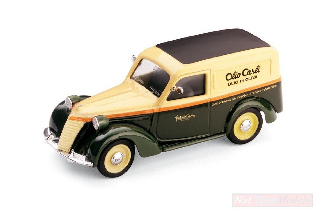 SCALE MODEL COMPATIBLE WITH FIAT 1100 E OLIO CARLI 1946 1:43 BRUMM BM0311