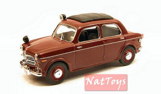 MODELLINO IN SCALA COMPATIBILE CON FIAT 1100 POLIZIA 1957 1:43 RIO RI4319