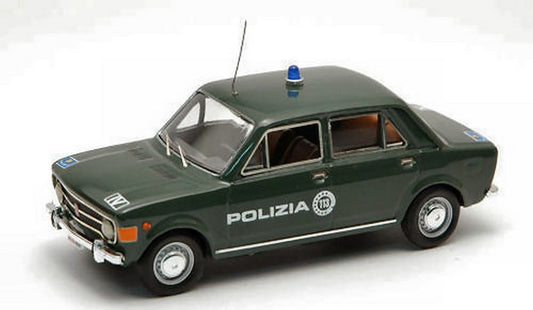 MODELLINO IN SCALA COMPATIBILE CON FIAT 128 4 PORTE POLIZIA 1969 1:43 RIO RI4182