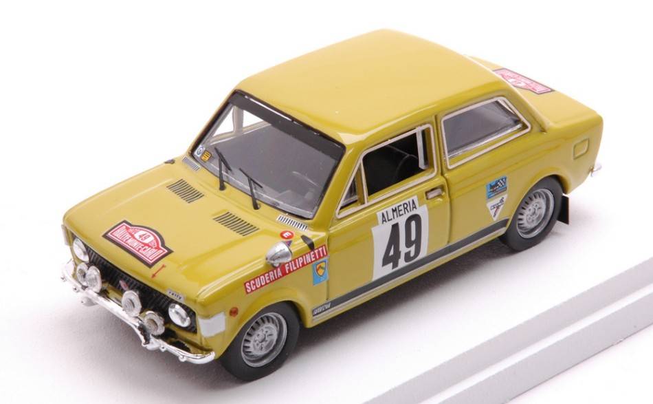 SCALE MODEL COMPATIBLE WITH FIAT 128 RALLY N.49 MONTE CARLO RALLY 1972 LIER-FRATTINI 1:43 RIO RI4690