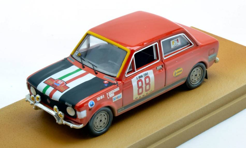 MODELLINO IN SCALA COMPATIBILE CON FIAT 128 RALLY N.88 RALLY ELBA 1972 SANTACROCE-VERSI 1:43 RIO RI4672