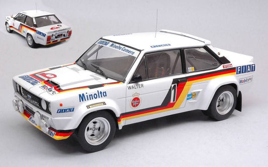 SCALE MODEL COMPATIBLE WITH FIAT 131 ABARTH N.1 RALLY HUNSRUCK 1979ROHRL/GEISTDORFER 1:18 IXO MODEL 18RMC077.20