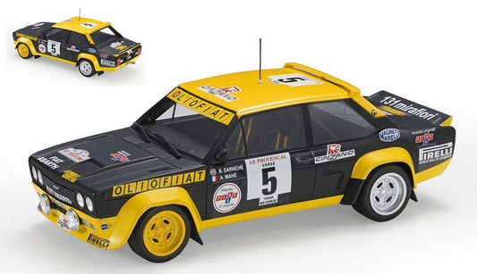 SCALE MODEL COMPATIBLE WITH FIAT 131 ABARTH N.5 WINNER RALLY TOUR DE COURSE 1977 DARNICHE-MAHE 1:18 TOPMARQUES TOP43F