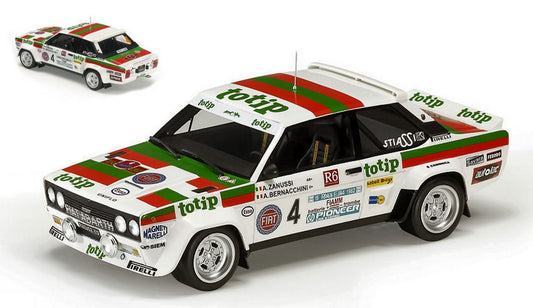 SCALE MODEL COMPATIBLE WITH FIAT 131 ABARTH TOTIP RALLY ELBA 1982 A.ZANUSSI-A.BERNACCHINI 1:18 TOPMARQUES TOP43H