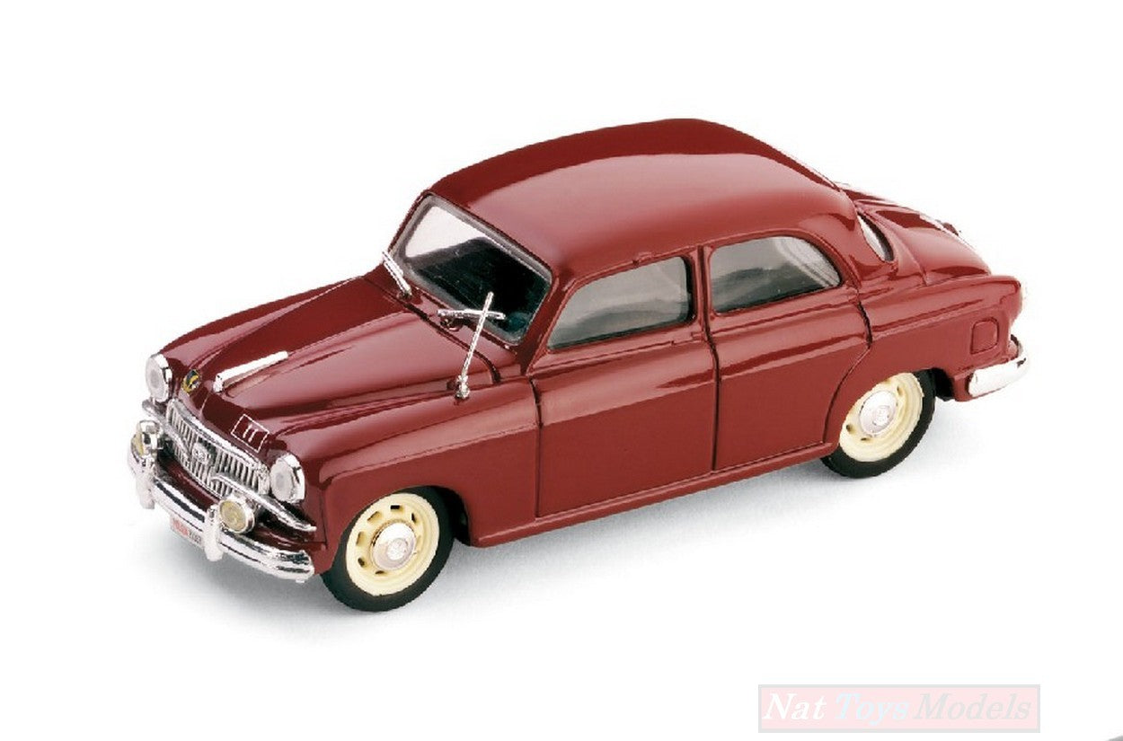 SCALE MODEL COMPATIBLE WITH FIAT 1400 B POLIZIA STRADALE 1956 1:43 BRUMM BM0307