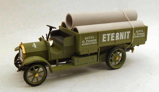 SCALE MODEL COMPATIBLE WITH FIAT 18BL CONSTRUCTION COMPANY TRUCK 1916 1:43 RIO RI4354