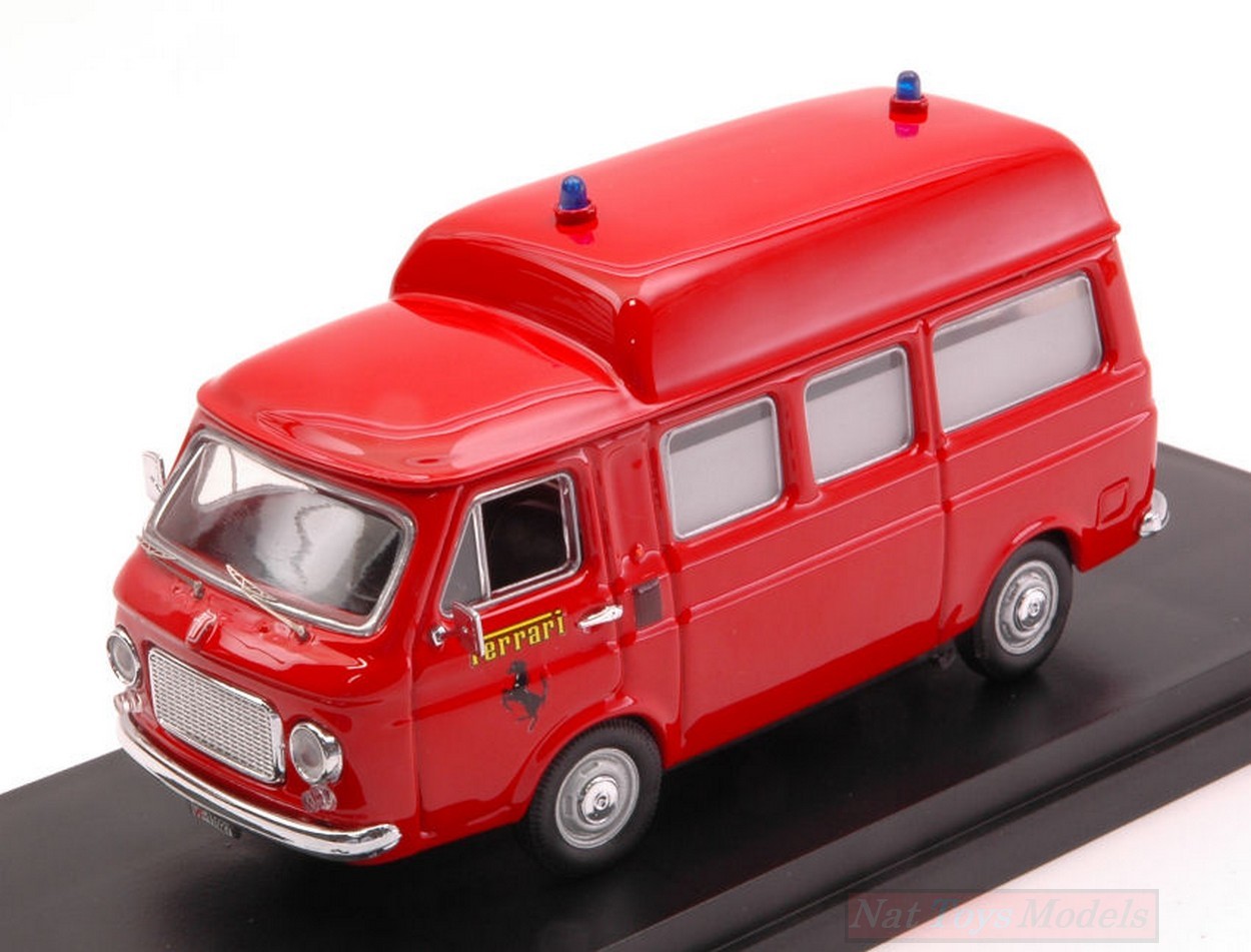 SCALE MODEL COMPATIBLE WITH FIAT 238 FIORANO FIRE TRACK 70'S 1:43 RIO RI4537