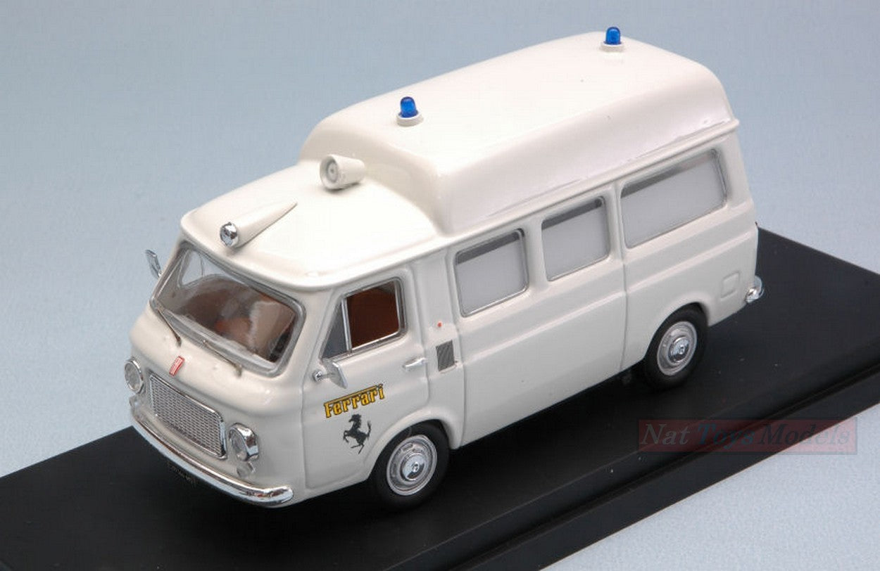 SCALE MODEL COMPATIBLE WITH FIAT 238 HIGH ROOF AMBULANCE FERRARI FIORANO 1972 1:43 RIO RI4555