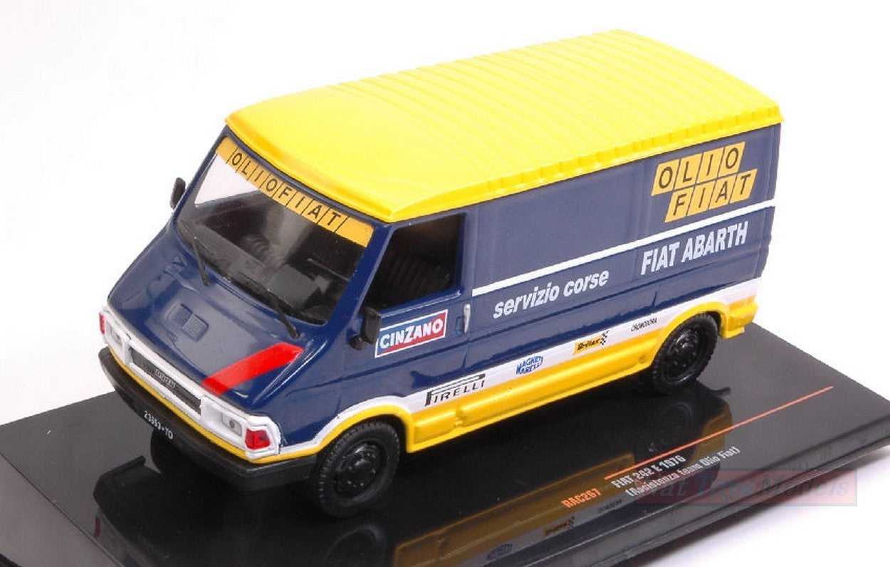 MODELE REDUIT COMPATIBLE AVEC FIAT 242 ET OIL FIAT 1976 RALLYE SERVICE 1:43 IXO MODEL RAC267