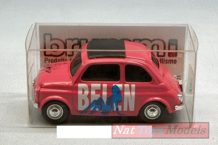 modellino IN SCALA COMPATIBILE CON Fiat 500 Belen Speciale ESCLUSIVA F1 1:43 Brumm BMS1631