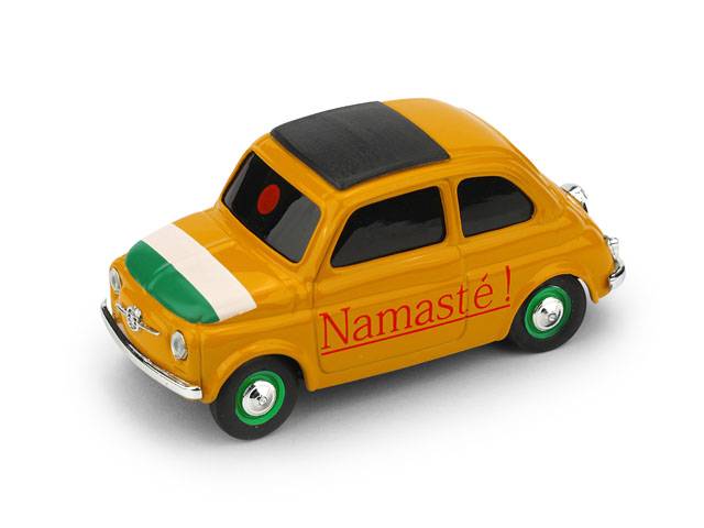 SCALE MODEL COMPATIBLE WITH FIAT 500 BRUMS INDIA "NAMASTE" 1:43 BRUMM BMBR064