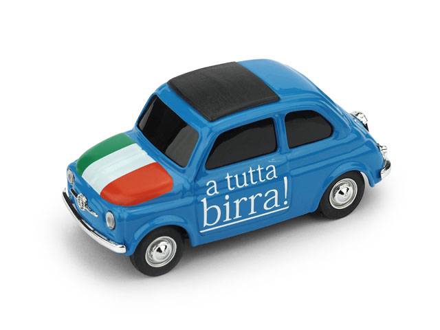 SCALE MODEL COMPATIBLE WITH FIAT 500 BRUMS ITALIA "FULL BEER!" 1:43 BRUMM BMBR063