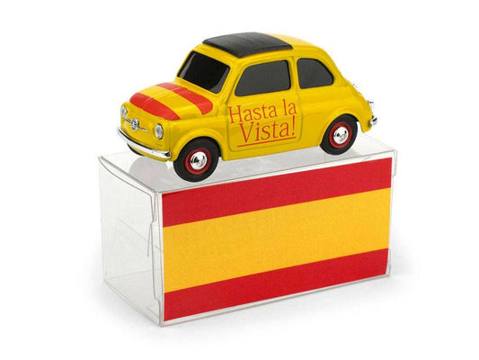 SCALE MODEL COMPATIBLE WITH FIAT 500 BRUMS SPAIN "HASTA LA VISTA" "VIVA LA VIDA" 1:43 BRUMM BMBR057