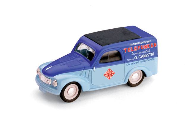 SCALE MODEL COMPATIBLE WITH FIAT 500 C TELEFUNKEN 1950 1:43 BRUMM BM0355