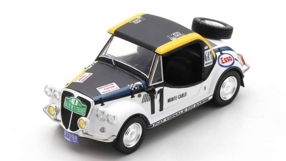 SCALE MODEL COMPATIBLE WITH FIAT 500 GAMINE N.11 MONTE CARLO 1969 RFDULBECCO-Y.LE GRAVEREND 1:43 SPARK MODEL S5648