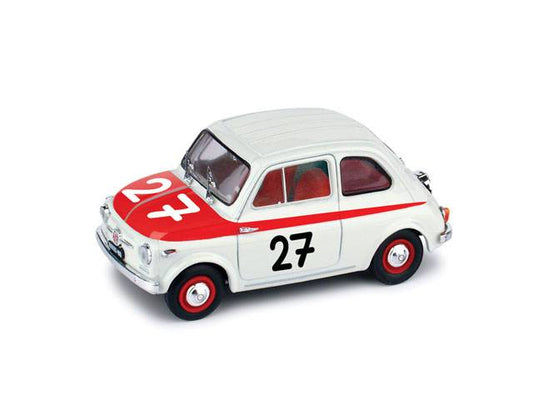 MODELE REDUIT COMPATIBLE AVEC FIAT 500 SPORT N.27 12H HOCKENHEIM 1958 1:43 BRUMM BM0362