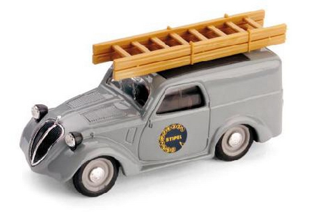 MODELLINO IN SCALA COMPATIBILE CON FIAT 500B FURGONCINO STIPEL 1946 1:43 BRUMM BM0046