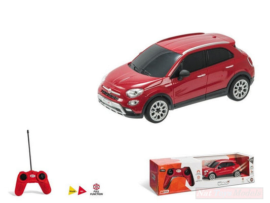 SCALE MODEL COMPATIBLE WITH FIAT 500X RED RADIO CONTROL 1:24 MONDO MOTORS MM63422R