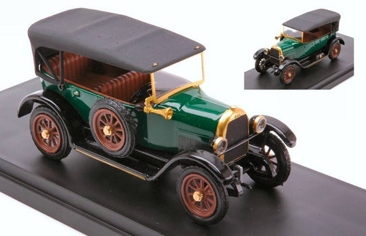 SCALE MODEL COMPATIBLE WITH FIAT 501 CABRIOLET CLOSED 1919 GREEN 1:43 RIO RI4708