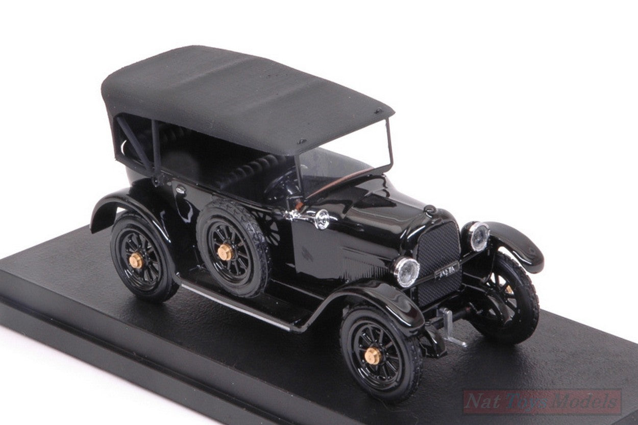 MODELLINO IN SCALA COMPATIBILE CON FIAT 501 "LA SAETTA DEL RE" 1919 BLACK 1:43 RIO RI4569