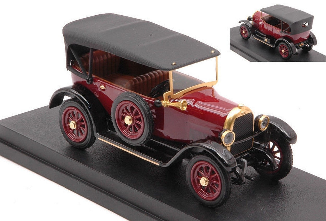 MODELE REDUIT COMPATIBLE AVEC FIAT 501 SPORT CABRIOLET FERMÉ 1919 BORDEAUX 1:43 RIO RI4641