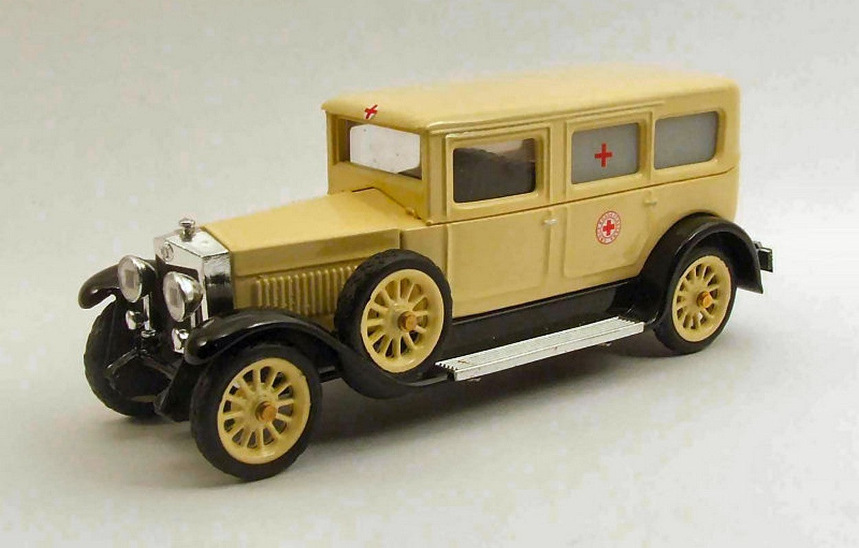 MODELE REDUIT COMPATIBLE AVEC FIAT 519s AMBULANCE 1930 CROIX-ROUGE ITALIENNE 1:43 RIO RI4385