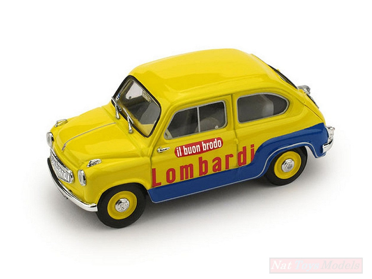 SCALE MODEL COMPATIBLE WITH FIAT 600 1st SERIES COMMERCIAL VEHICLE BRODO LOMBARDI 1:43 BRUMM BM0583