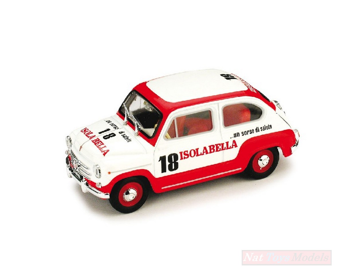 SCALE MODEL COMPATIBLE WITH FIAT 600 D AMARO ISOLABELLA 60 1:43 BRUMM BM0409