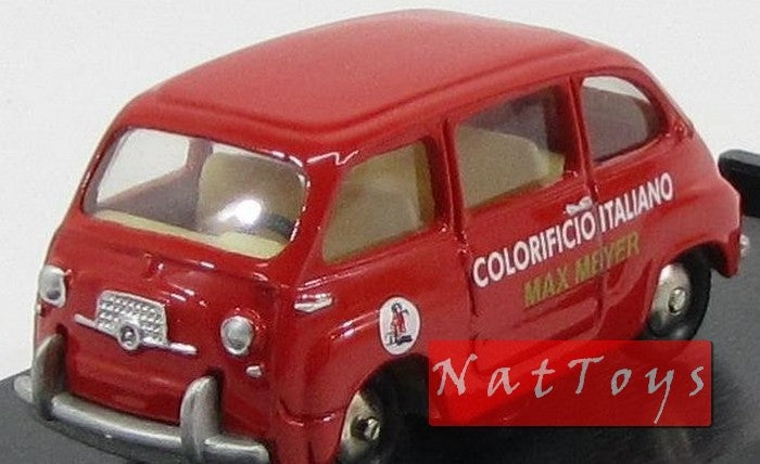 modellino IN SCALA COMPATIBILE CON Fiat 600 Multipla 1956 COLORIFICIO ITALIANO MAX MAYER 1:43  Scottoy