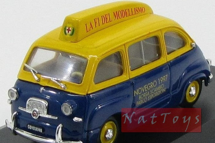 SCALE model COMPATIBLE WITH Fiat 600 Multipla 1956 Novegro 1997 limited 1:43 Brumm S97/03