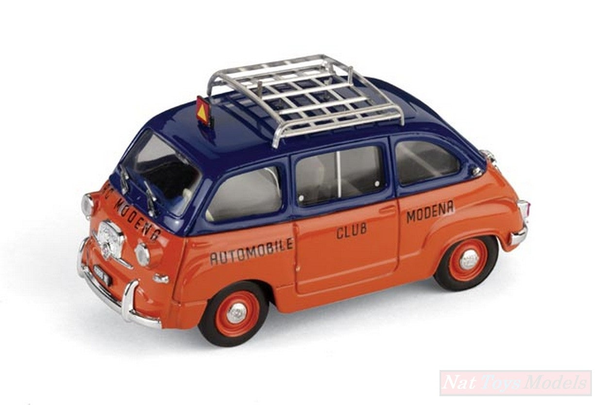 SCALE MODEL COMPATIBLE WITH FIAT 600 MULTIPLA ACI MODENA 1956 1:43 BRUMM BM0335