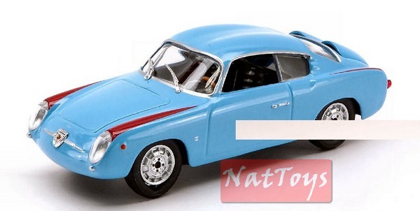 SCALE MODEL COMPATIBLE WITH FIAT 750 ABARTH COUPE 1956 AZURE 1:43 STARLINE STR51742