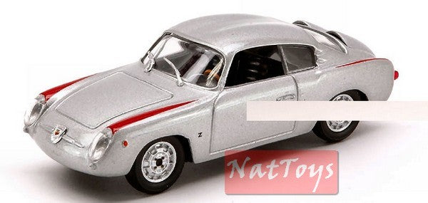 SCALE MODEL COMPATIBLE WITH FIAT 750 ABARTH COUPE 1956 SILVER 1:43 STARLINE STR51743