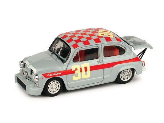 MODELLINO IN SCALA COMPATIBILE CON FIAT ABARTH 1000 BERLINA 1966 N.30 WINNER CORSA ABARTH G.BAGHETTI 1:43 BRUMM BM0369