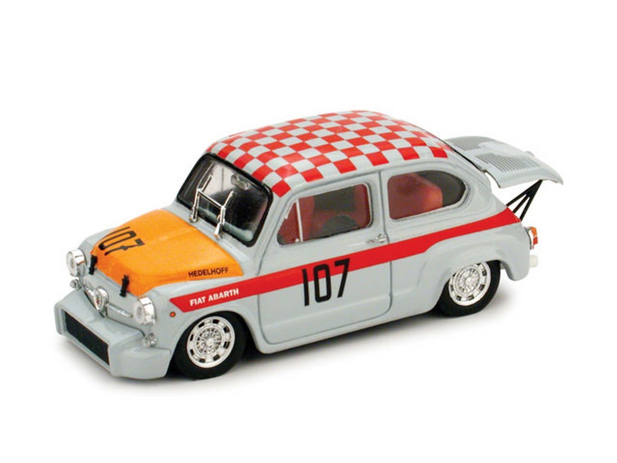 MODÈLE RÉDUIT COMPATIBLE AVEC FIAT ABARTH 1000 N.107 CLASSE VAINQUEUR NURBURGRING 1967 G.EDELHOF 1:43 BRUMM BM0379