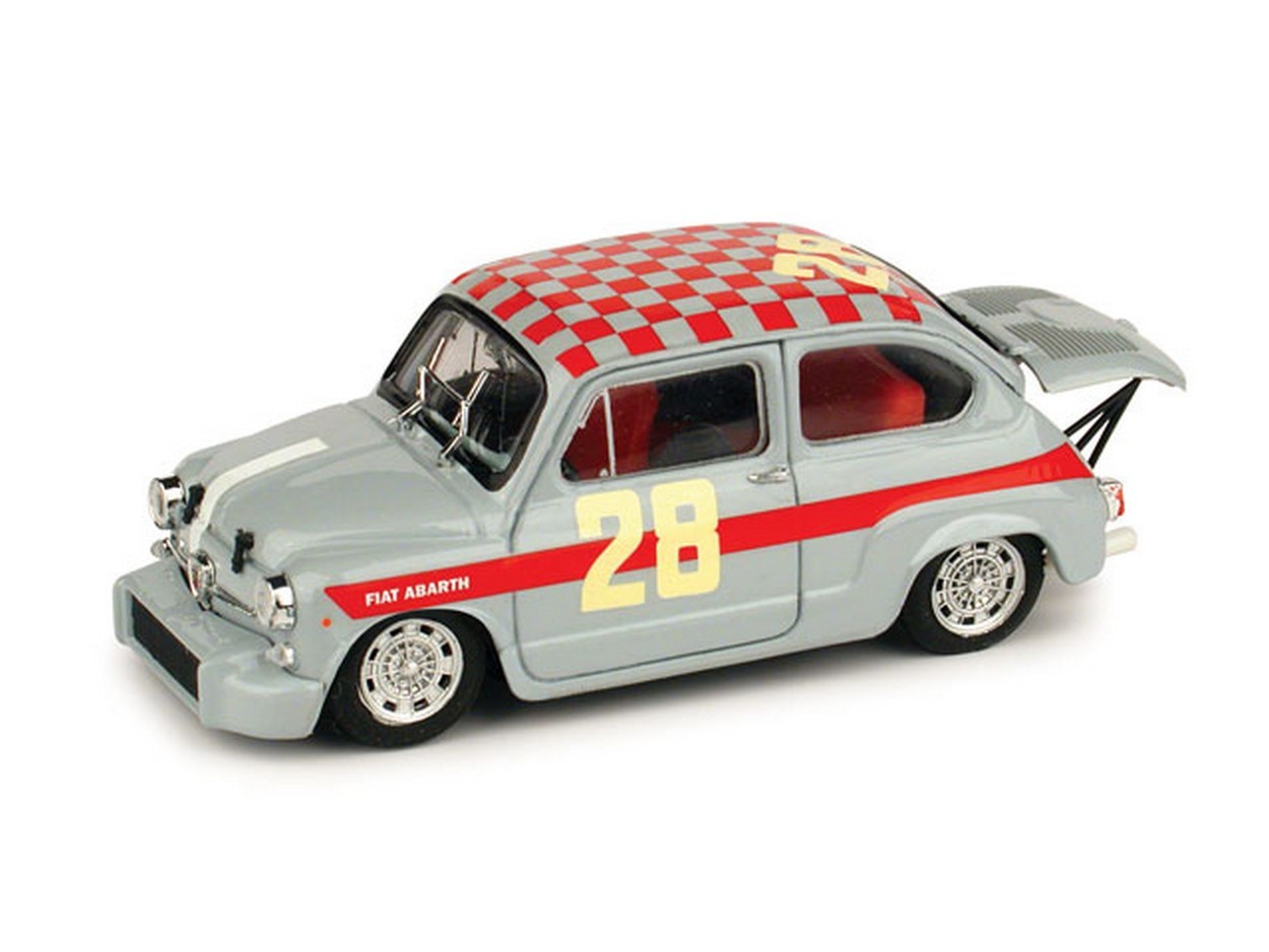 MODELLINO IN SCALA COMPATIBILE CON FIAT ABARTH 1000 N.28 3rd 4H MONZA 1966 K.STEINMETZ 1:43 BRUMM BM0369B