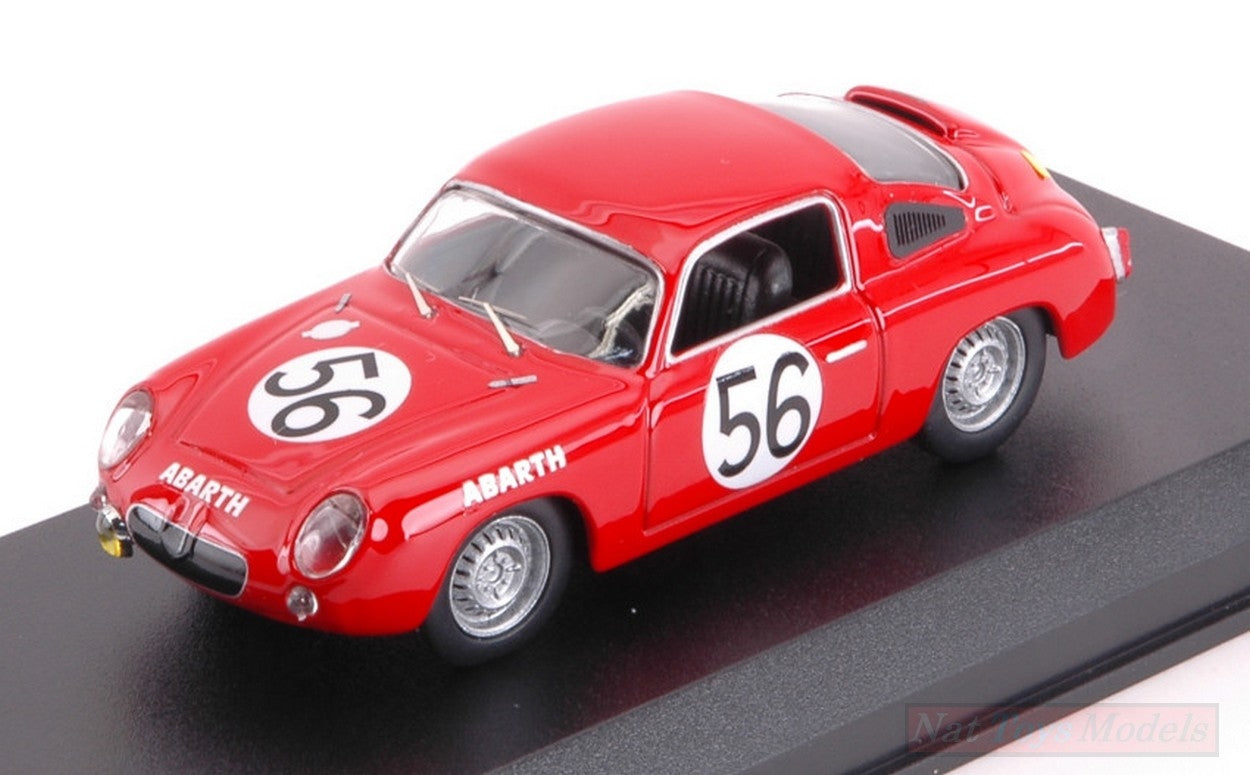 SCALE MODEL COMPATIBLE WITH FIAT ABARTH 700 S N.56 LM 1961 G.BASSI-G.RIGAMONTI 1:43 BEST MODEL BT9759