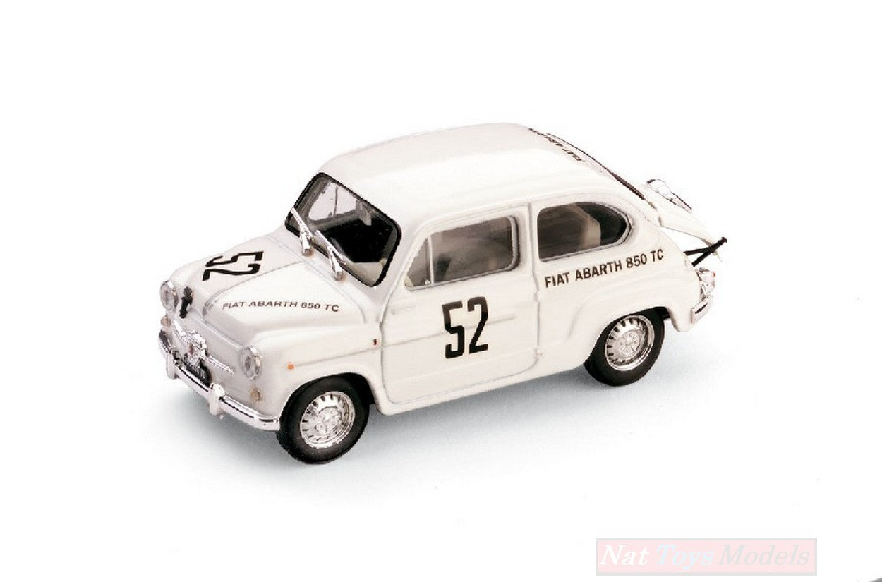 MODELLINO IN SCALA COMPATIBILE CON FIAT ABARTH 850 N.52 WINNER 500Km NURBURGRING 1962 E.FURTMAYR 1:43 BRUMM BM0305