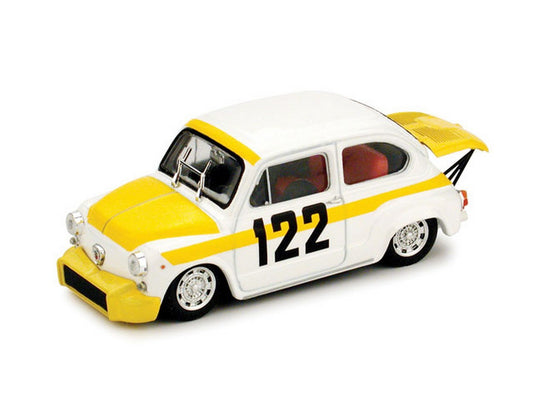 SCALE MODEL COMPATIBLE WITH FIAT ABARTH 850 TC N.122 COPPA DELLA COLLINA 1969 BRESCI 1:43 BRUMM BM0382