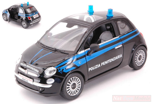 SCALE MODEL COMPATIBLE WITH FIAT NUOVA 500 PENITENTIARY POLICE 1:24 NEW RAY NY71403