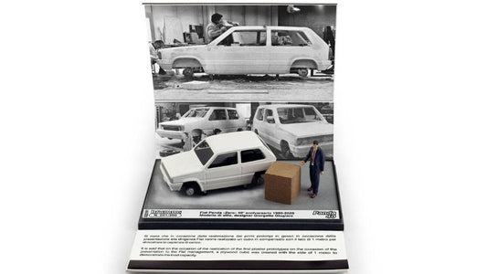 SCALE MODEL COMPATIBLE WITH FIAT PANDA ZERO 1978 DESIGNER G.GIUGIARO 1:43 BRUMM BMS2201