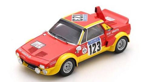 MODELLINO IN SCALA COMPATIBILE CON FIAT X 1/9 ABARTH N.123 TOUR D.FRANCE AUT.1974 G.PIANTA-F.ROSSETTI 1:43 SPARK MODEL SF264